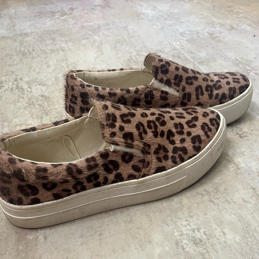 Leopard Print Slip-On Sneakers